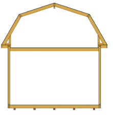Ferme de toit grange modulaire